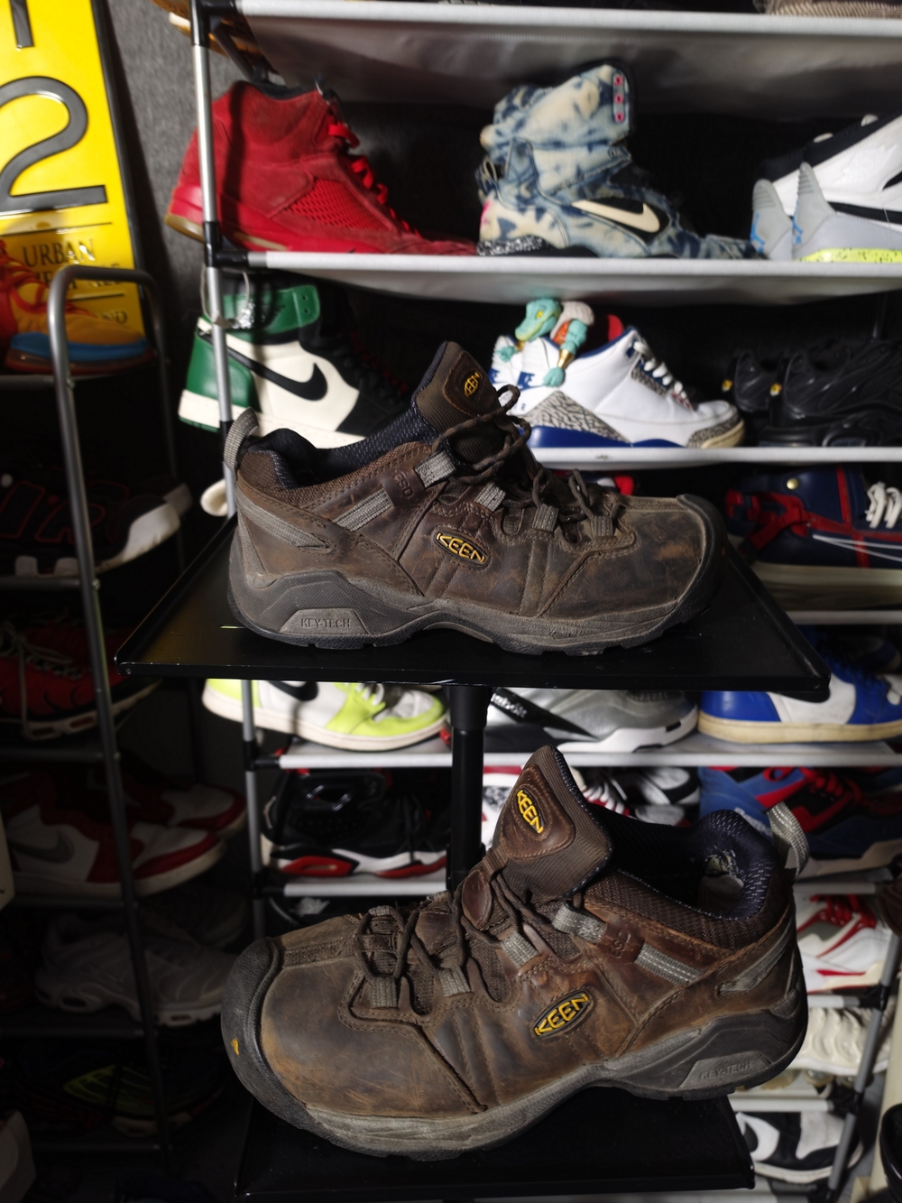 🔥 KEEN Men's Size 12 EE Brown Waterproof Hiking Shoes Utility